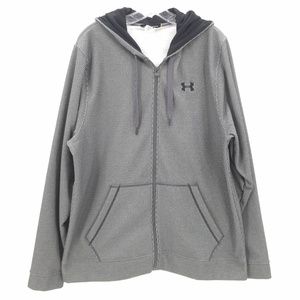NWOT Under Armour grey full zip hooded jacket